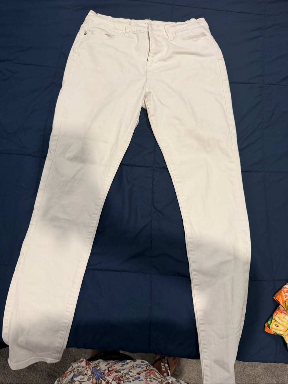 Frame Denim White Skinny Jeans